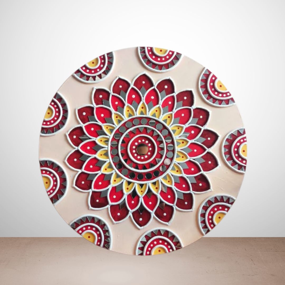 Lotus design Lippan Art piece