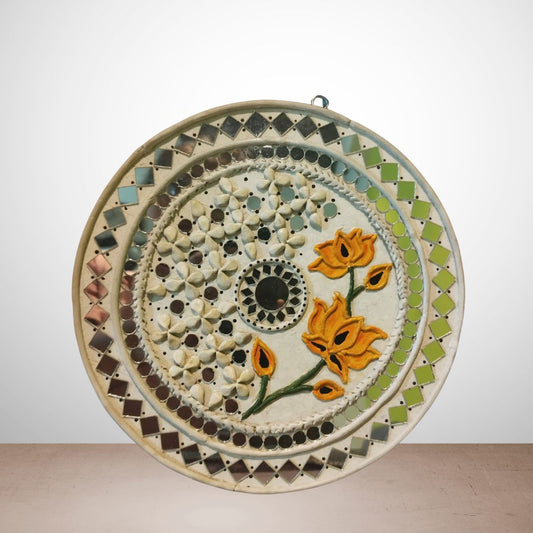 Lippan Art Plate with Lotus